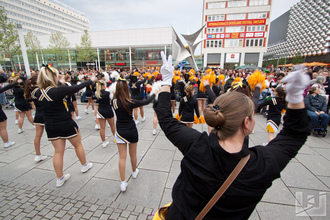 Flashmob mit den Cheerleadern